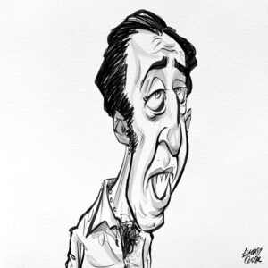 Karykatura Nicolas Cage