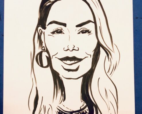 Karykatura dziewczyny