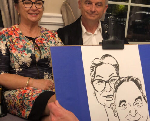 Karykaturzystka na weselu