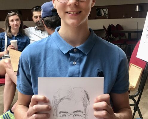 Karykatura ołówkiem